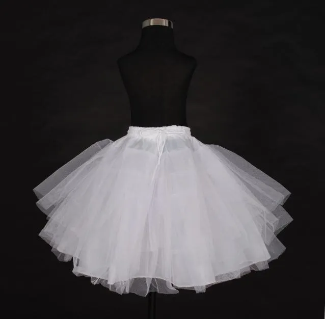 Hela i lager petticoats tre lager netto vit blomma flicka klänning petticoat billiga barn crinolines underskirt3376783