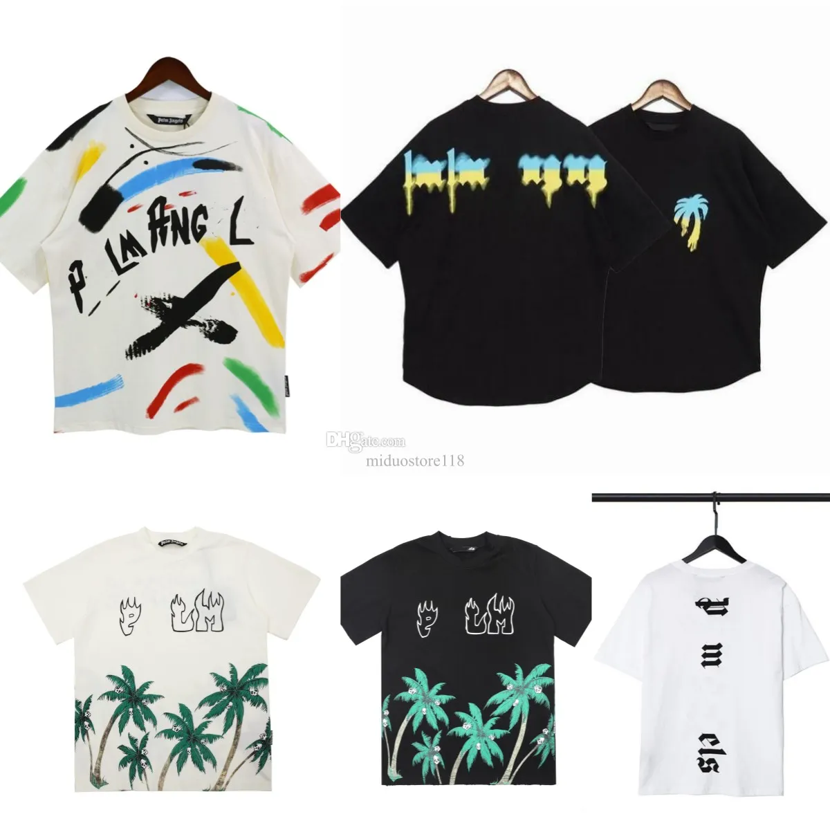 Palm Angel Hommes Femmes Designers T-shirts T-shirts Vêtements Tops Homme Casual Poitrine Lettre Chemise S Vêtements Street Shorts Manches Vêtements Chemises