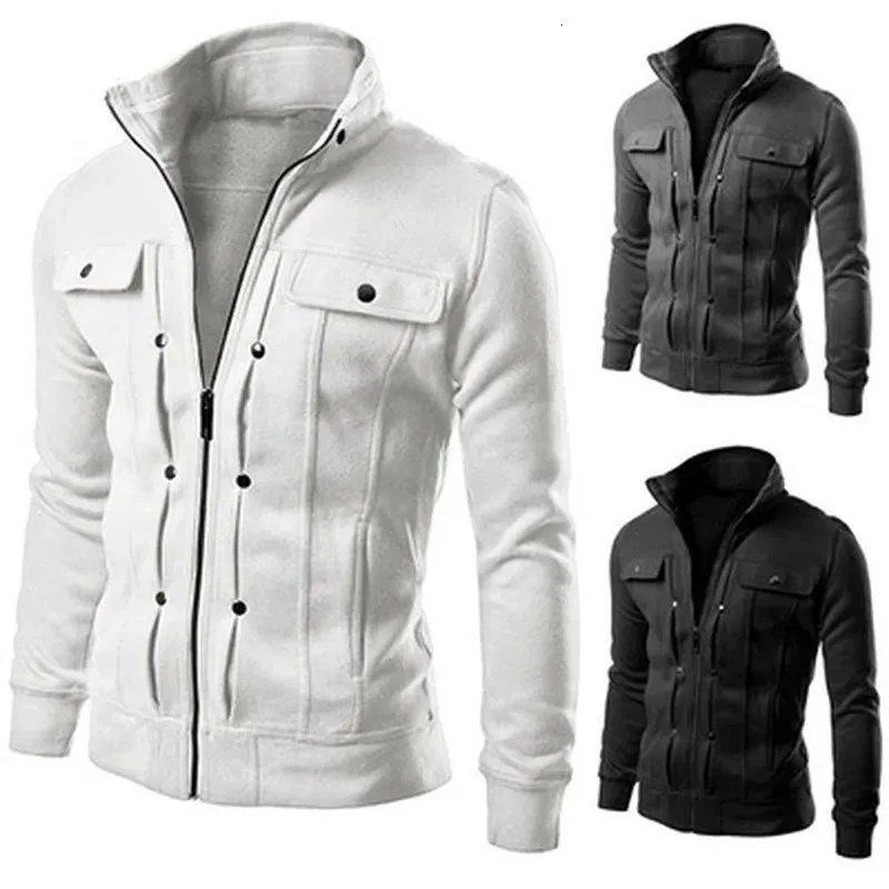 Düğme ceket ceket erkek moda sweatshirt hırka çok erkek artı boyut S- 4xl 240131