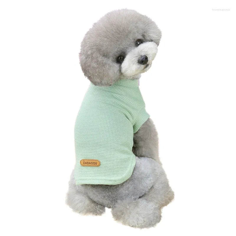 Abbigliamento per cani 2024 Primavera Estate Traspirante Fresco Teddy Vest Pet T-shirt Stampa Cucciolo Abbigliamento Per Barboncino Chihuahua S-XXL