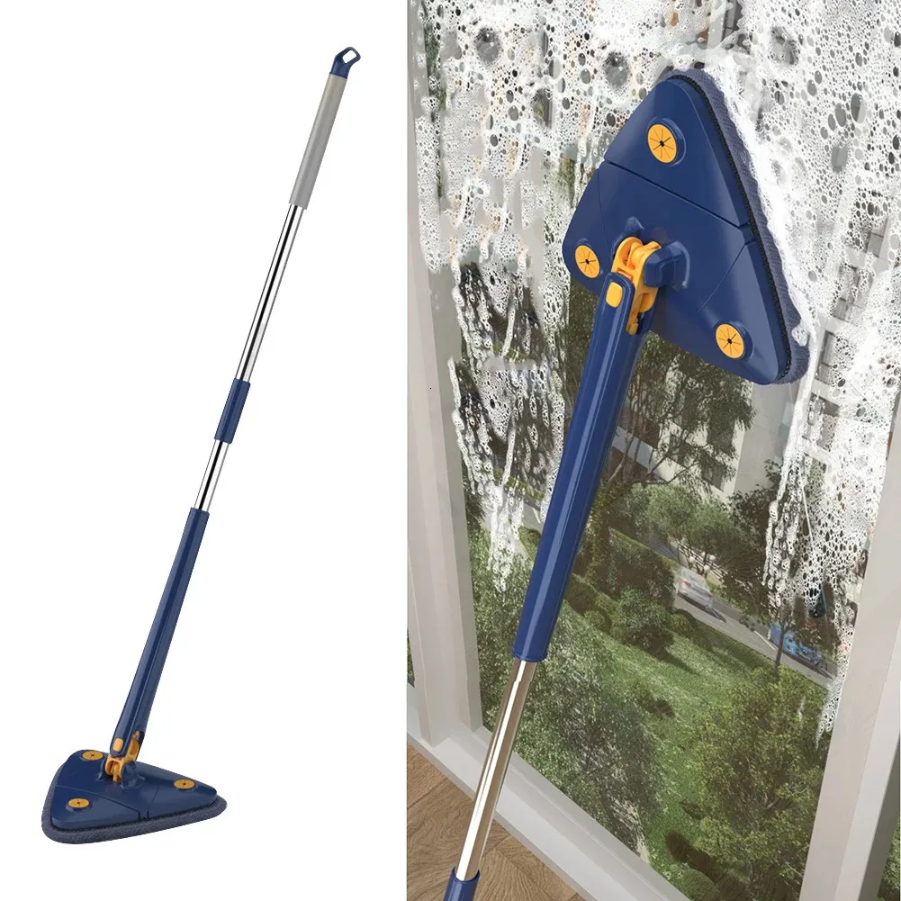 Pratico Mop per pulizia profonda 360 Girevole Multiuso Squeeze Floor Mop Assorbimento d'acqua regolabile per la cucina dell'auto da parete domestica 240118