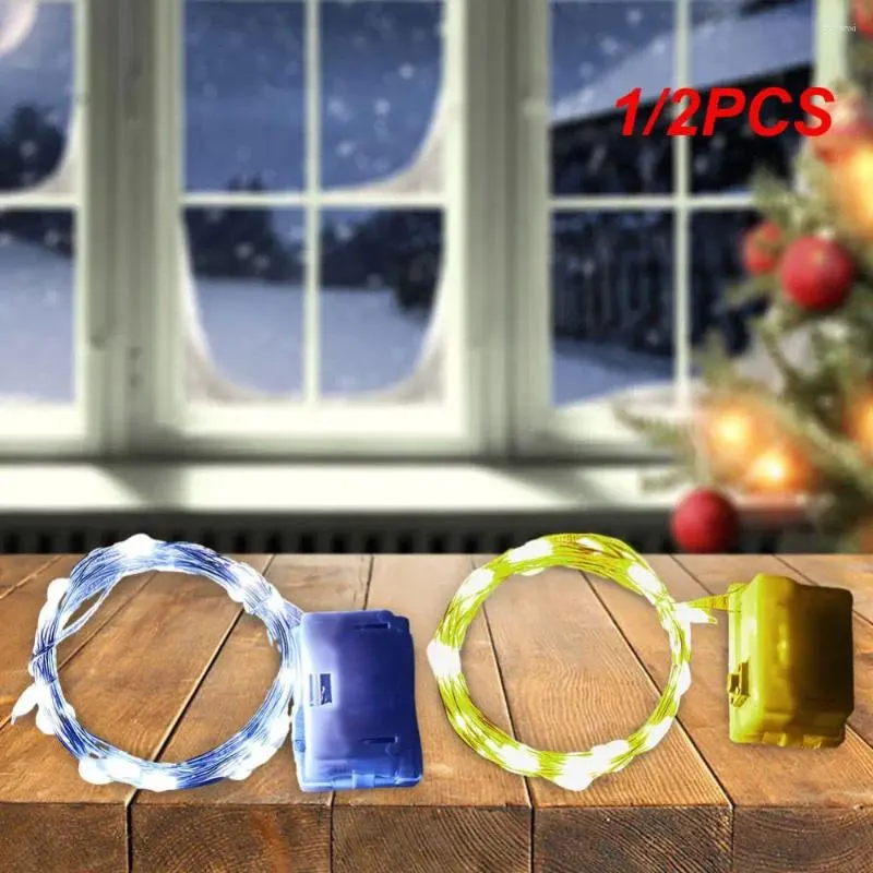Strängar 1/2st Batterilampor Praktisk enkel installation Lätt att bära starka och hållbara mode julgrantillbehör
