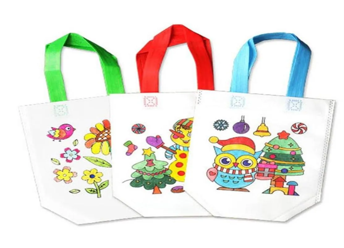 Kit fai da te per bambini Borse da colorare per bambini Set da disegno creativo per principianti Bambino Impara giocattoli educativi Pittura Multi colorisa9170542