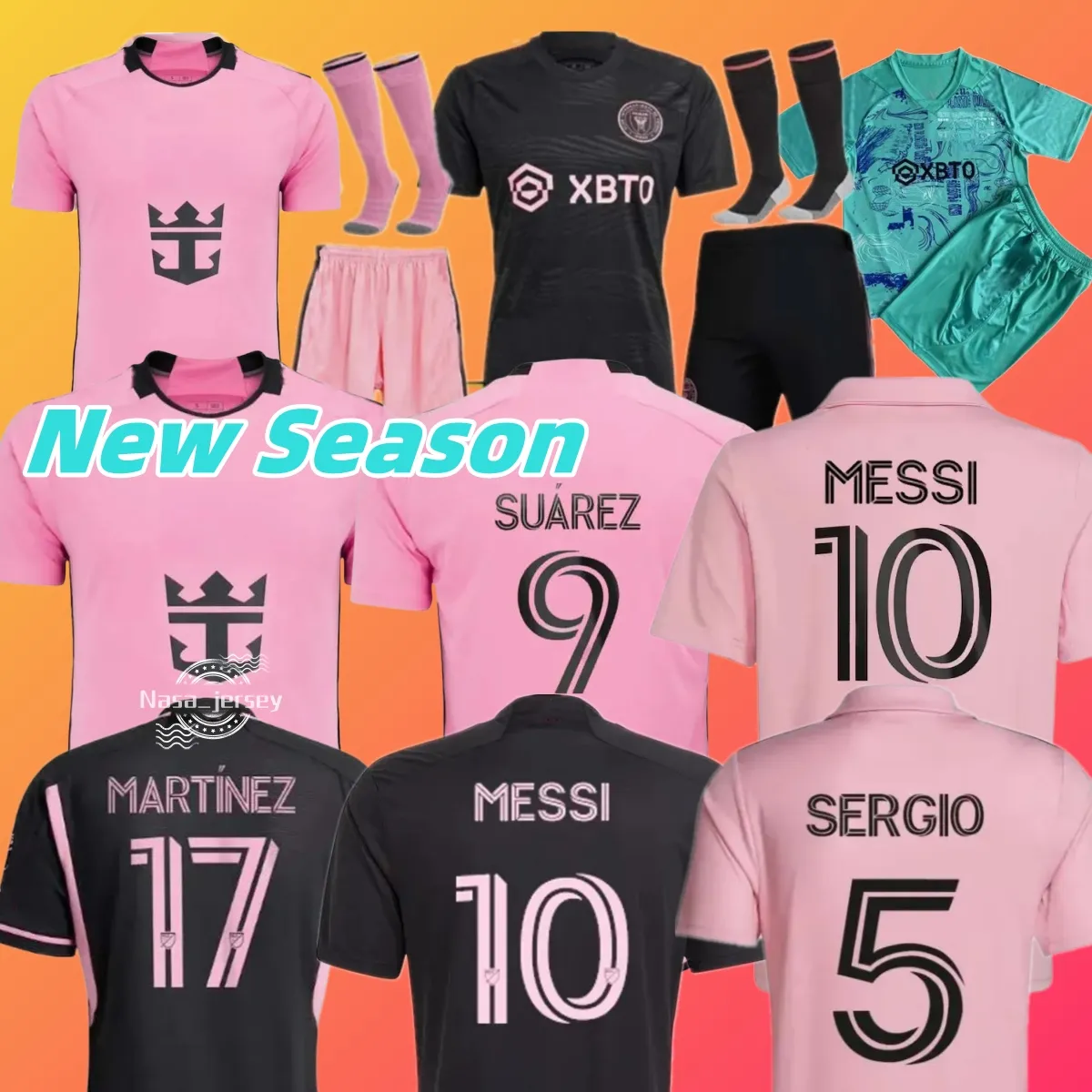 Soccer Fan Soccer Jerseys Leo InterS Miami, Sergio Matuidi, Higuain