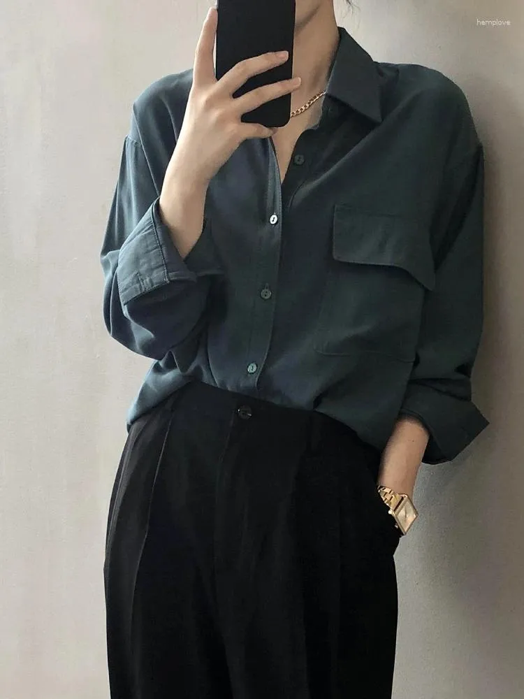 Women's Blouses Casual Cotton Shirts Korean Style Cardigan Long Sleeve Shirt Splice Buttoned Loose Blouse 2024 Fashion Female