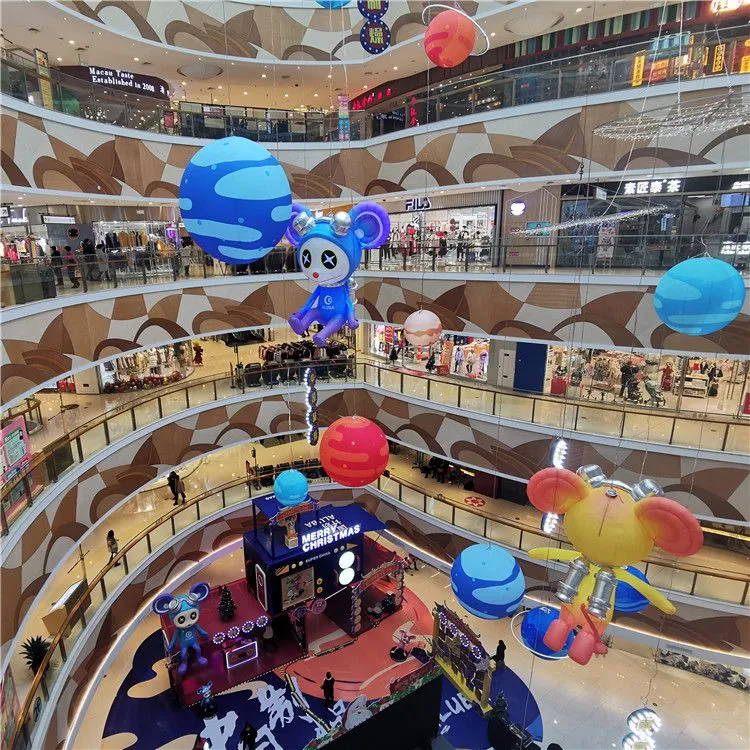 6mD (20ft) met blower groothandel Aangepaste Planeet Opblaasbare Ballonnen Opblaasbare Maan Met LED-licht Voor 2024 Reclame Decor Feest Plafonddecoratie