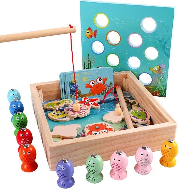 Gioco Di Pesca Magnetico In Legno A Forma Di Ranocchio &ndash; Giocattolo Educativo Montessori Per Bambini 2-5 Anni