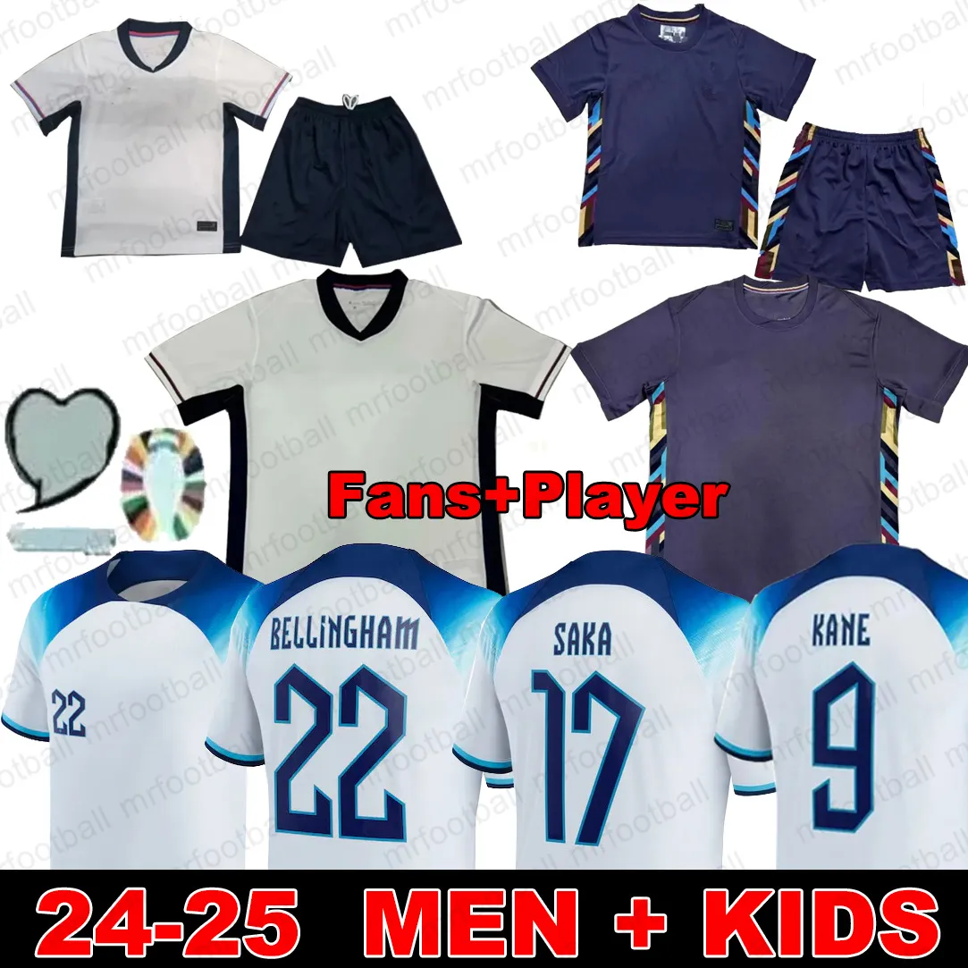 2023 2024 إنجلترا TOONE SOCCER TOCREYS Angleterre World Cup Football Shirt Kirby White Bright Mead 22 23 24 Kane Sterling Rashford Sancho Grealish Men Kids Kit