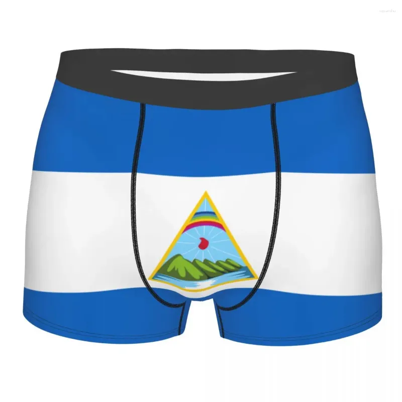 Underpants Boxershorts Men Comforable Panties Set Flag Of Nicaragua Underwear Man Boxer