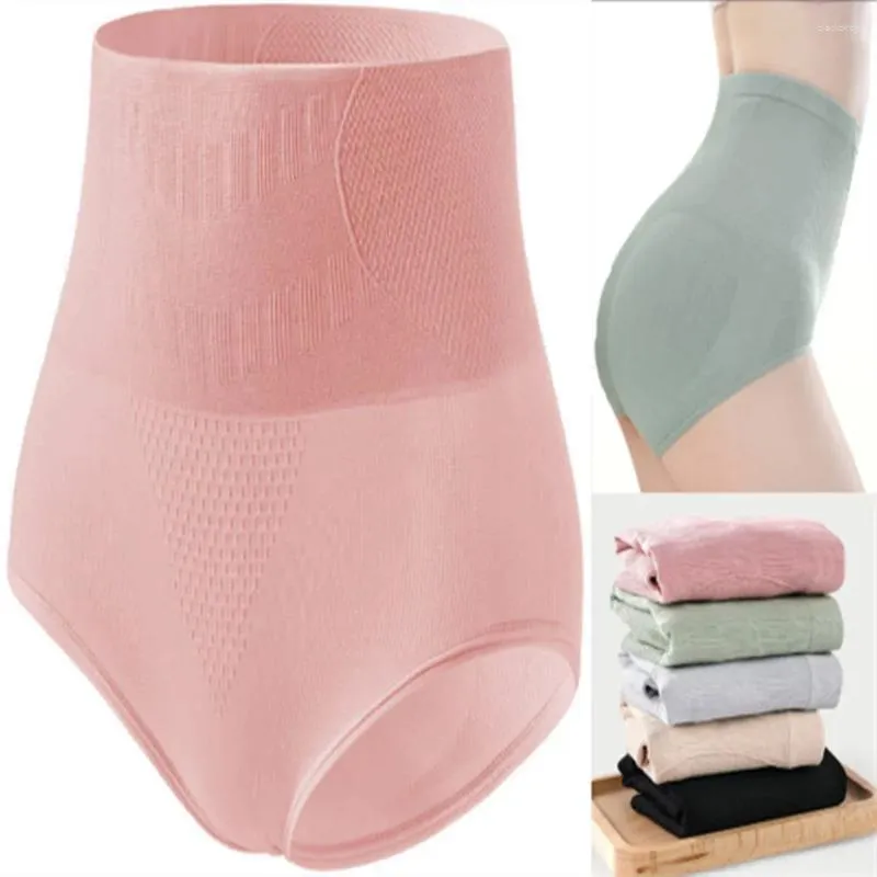 Women's Panties Women High-waisted Abdomen Hip-lift Antibacterial Underwear Seamless Knickers Slip Donna Sexy
