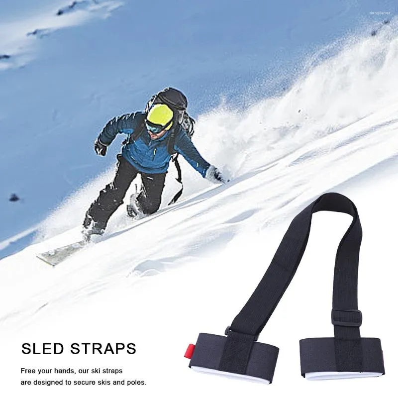Borse da esterno Tracolla per portasci da sci Cinghie di supporto regolabili Porta snowboard portatile Accessori per lo sci