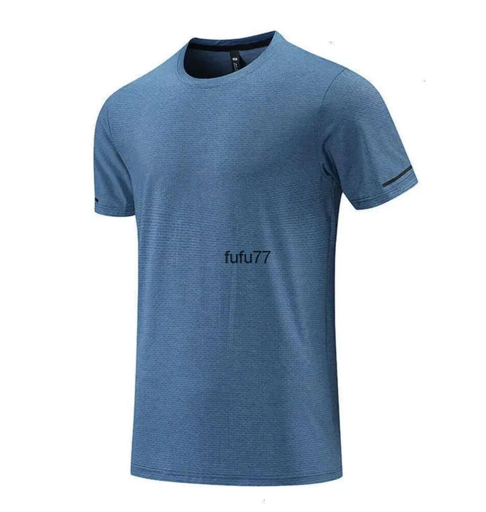 LL-R661 Men Yoga Outfit Gym T shirt Exercise Fitness Wear Sportwear Trainning Basketball Running Ice Silk Shirts Outdoor Tops Short Sleeve Elastic Breathable new