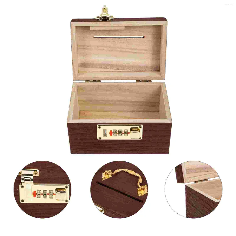 Bolsas de jóias retro caixa de dinheiro brinquedos para meninas pirata tesouro baú de madeira cofrinho moeda caixa decorativa multifuncional viagem de madeira