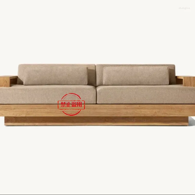Camp Furniture Patio Garden Sofas Sets Sofa Sectional Teak Solid Wood Outdoor
