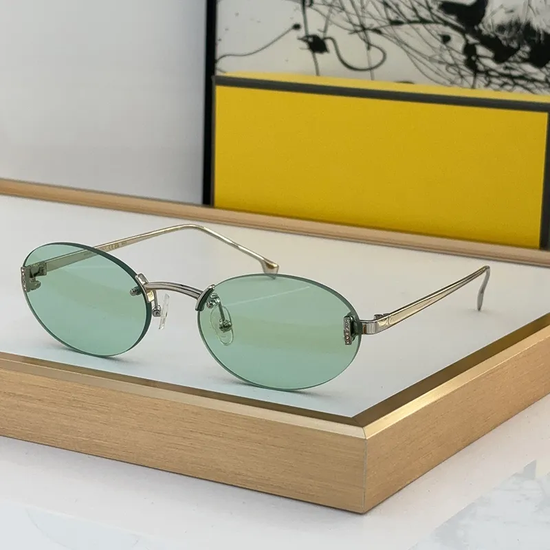 Zielone okulary przeciwsłoneczne damskie okulary przeciwsłoneczne designerskie okulary nowoczesne wyrafinowanie euro amerykańskie