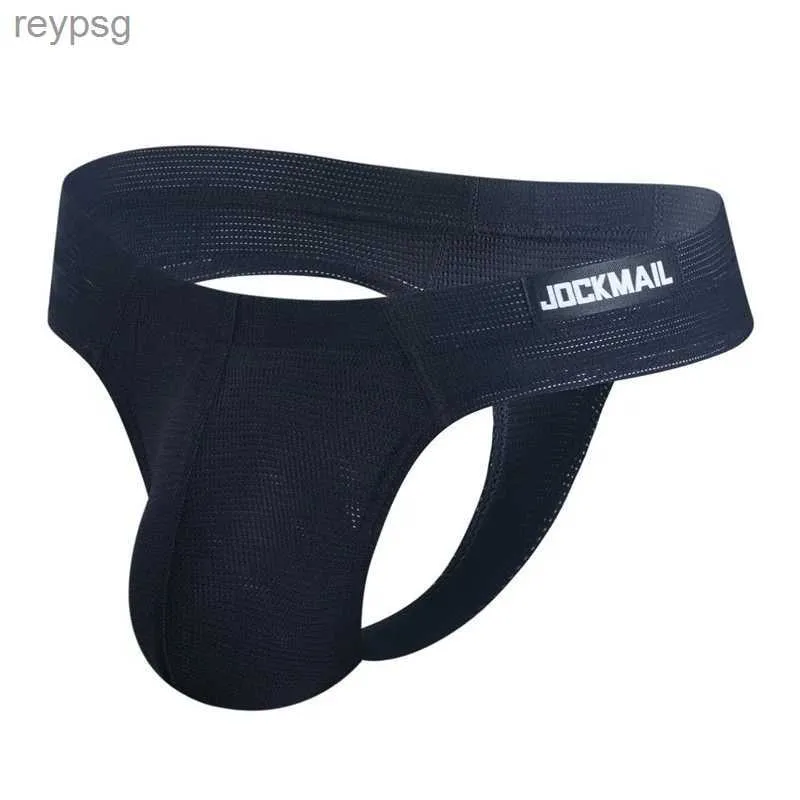 Majtki majtki seksowne mężczyzn bieliznę Panochas Jockstrap T-b-back stringi cueca tangas mens bikini krótki nylon szybki suchy yq240215