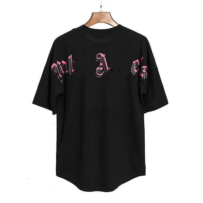 Yaz Erkek Palms Angels Tişört Grafiti T-Shirt Palmangel City Tasarımcı Limited Mürekkep Püskürtmeli Mektup Baskı Kadın Açıları Tees 6WSR