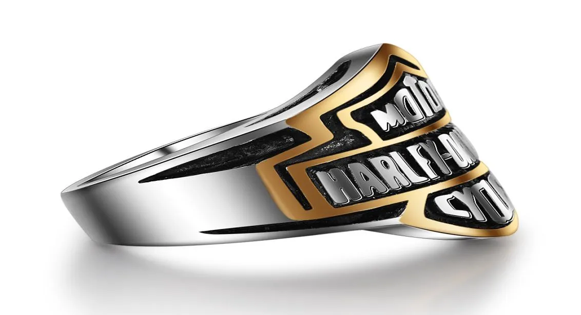 Punk unissex alta quanlity carta anéis de titânio jóias personalidade popular motocicleta rock anéis masculino feminino anéis quente sold7074664