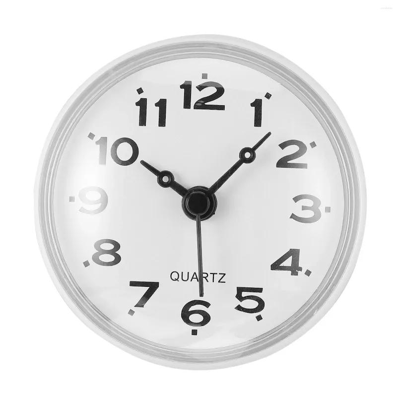 Zegary ścienne Mini zegar Sucker Office Vintage Decor LCD Waterproof Timer Plastikowy cicha łazienka