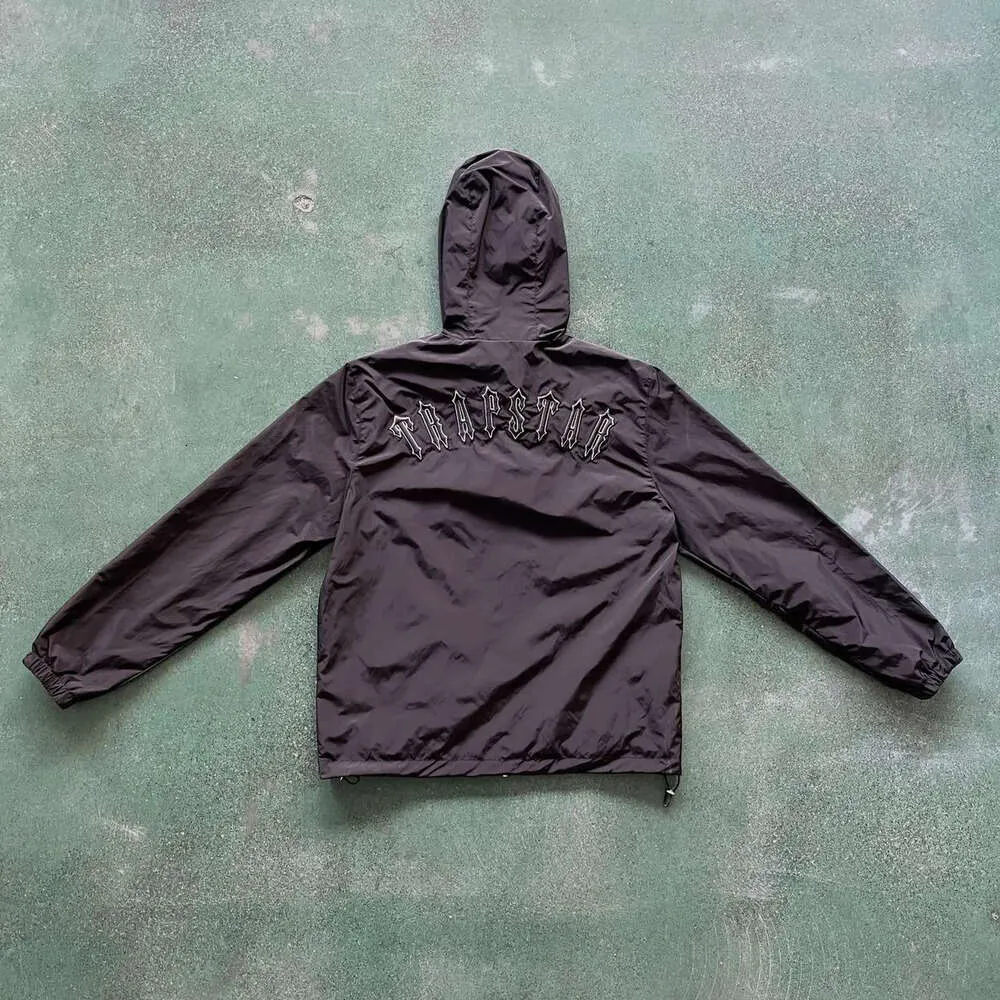 2024年の新しい男性トラップスタージャケットスポーツウェアがひどくTwindbreaker-black1to1品質刺繍文字女性のジッパーサンプロテクションファッション555VVV