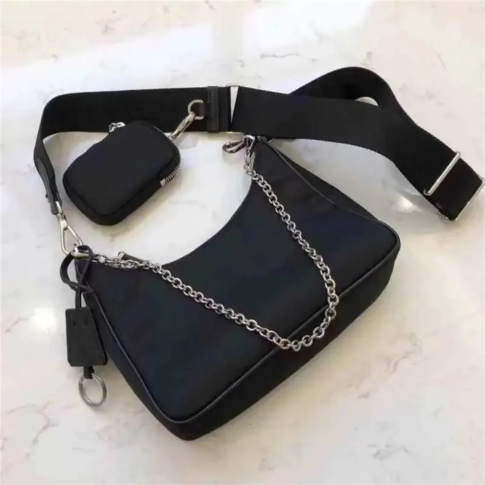 fashionRe-Edition 2005 Nylon schoudertassen Hoge kwaliteit nylon handtassen Bestverkochte portemonnee dames luxe merk crossbody tas Hobo portemonnees triade tassen