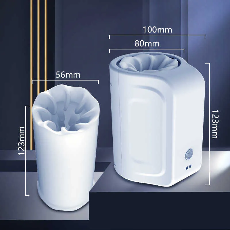 Masturbatori Full Vortex Aircraft Cup Dispositivo di masturbazione automatico da uomo Forniture per esercizi elettrici per massaggi Stretching e rotazione Giocattoli per adulti