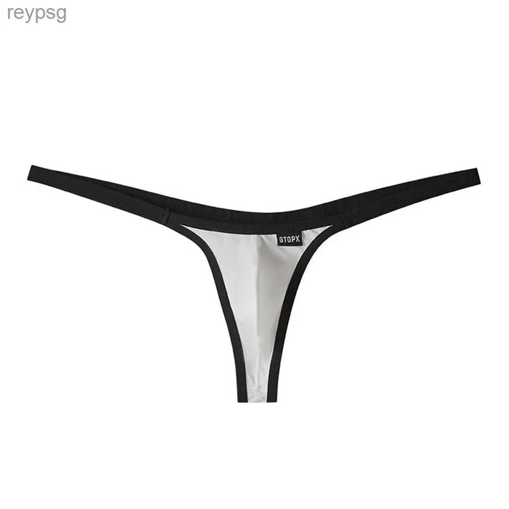 Briefs Panties Men Thong Gay Underwear Sexy Penis Pouch Micro Thongs G-String T Back Bkini Bikini 2022 YQ240215