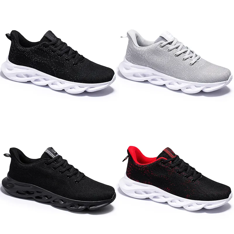 2024 vendita calda scarpe da corsa deodorante in rete uomo donna nero rosso bianco grigio scarpe da ginnastica Sneakers con fondo morbido