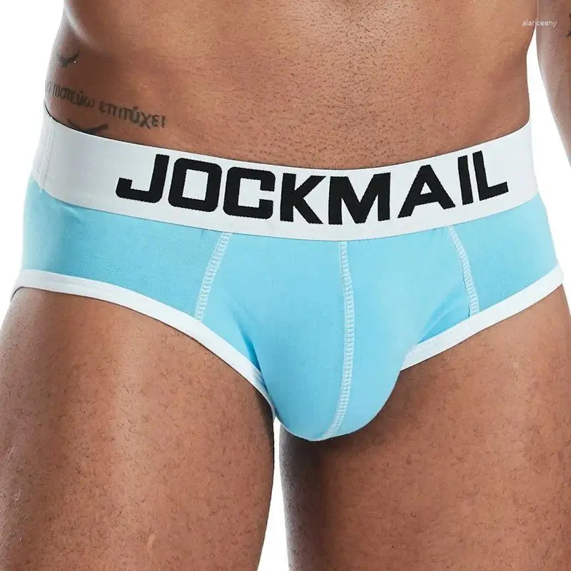 Underpants Jockmail 2024 Shorts Sexy Men Underwear Briefs Cotton Gay Mens Cuecas Brief Bikini Man Srting