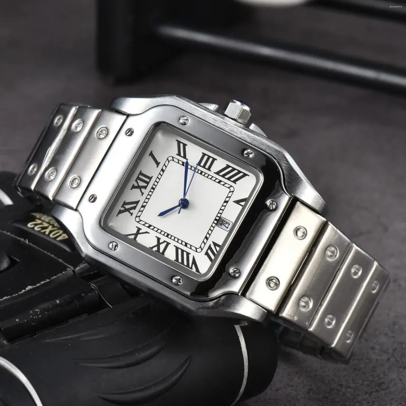 Relojes de pulsera Relojes de marca originales superiores para hombre Moda Clásico Cuadrado Reloj de pulsera impermeable Relojes deportivos de lujo para hombre
