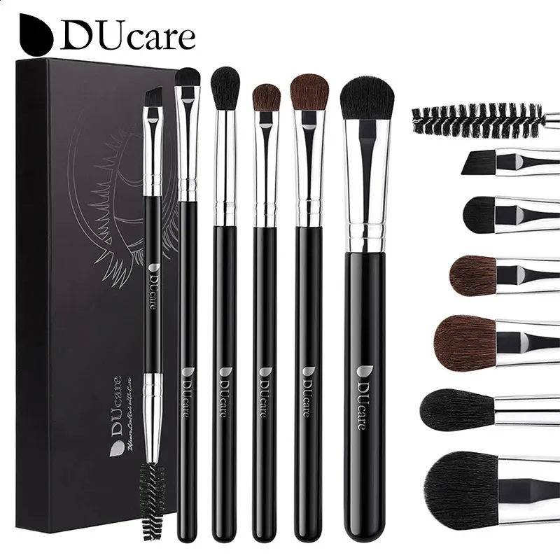 DUcare fard à paupières maquillage brosse 6-7 pièces outils de maquillage poudre fond de teint fard à paupières sourcil cheveux synthétiques femmes maquillage brosse ensemble 240127