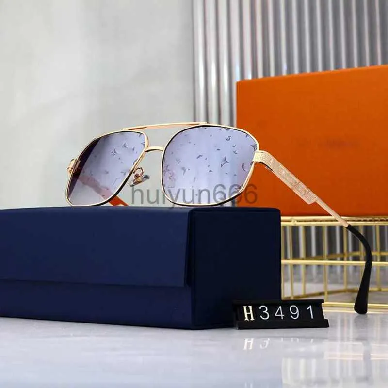 24ss gafas de sol de diseñador de moda para hombres mujeres actitud clásica marco cuadrado de metal popular retro vanguardista al aire libre gafas de sol de protección uv 400