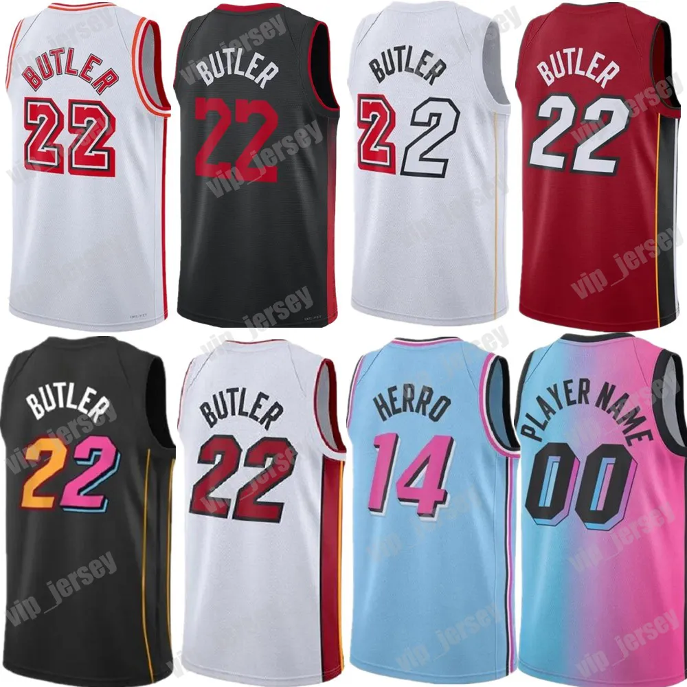 Custom Maglia Jimmy 22 Butler Bam 13 Adebayo Terry Rozier III