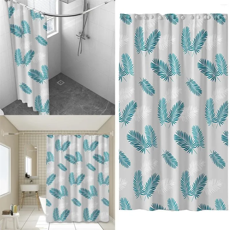 Rideaux de douche en tissu ou Polyester, tissu doux de qualité El, doublure blanche lavable en Machine pour baignoire