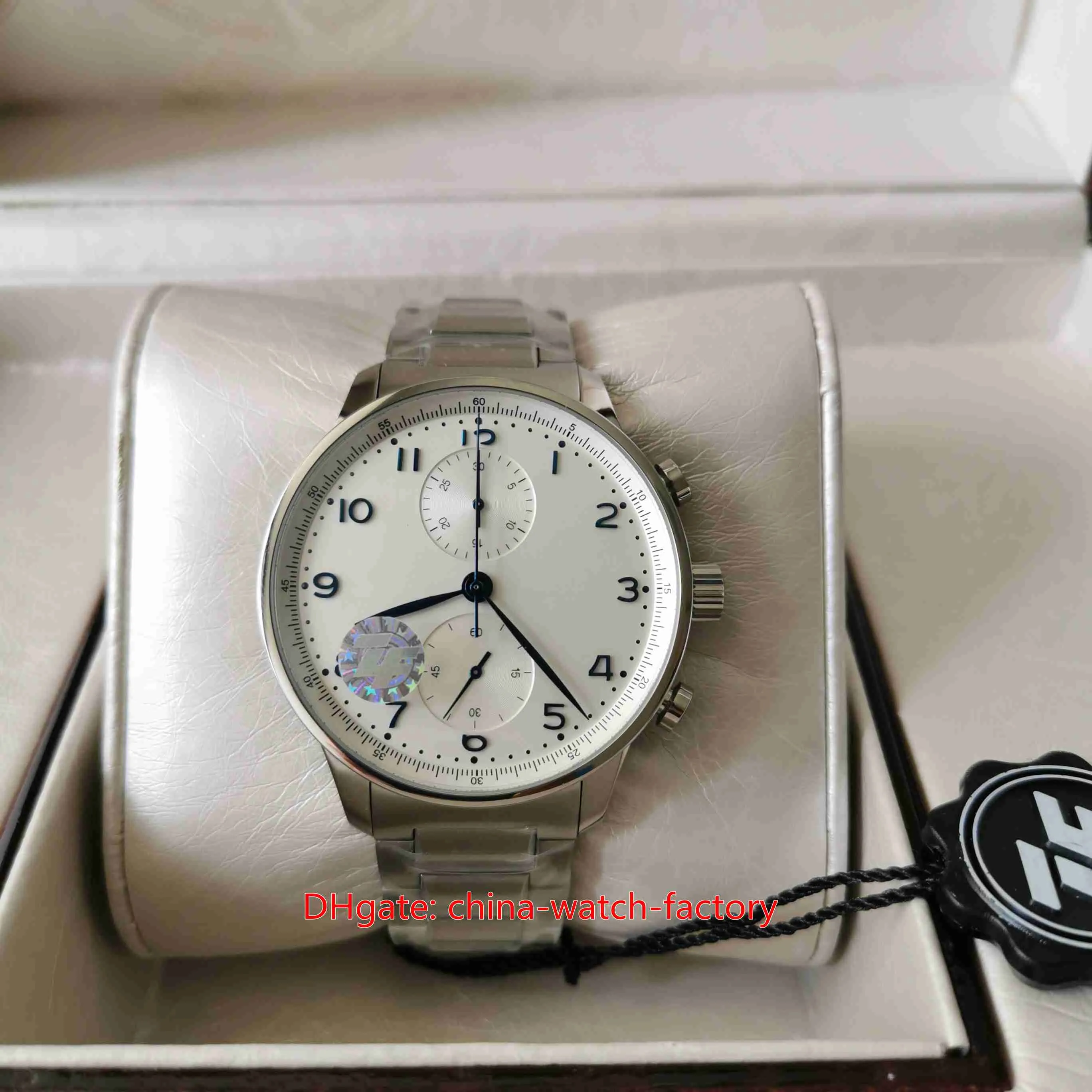 ZF Factory Mens Watch Super Quality 44mm Pilots 389001 Chronograph