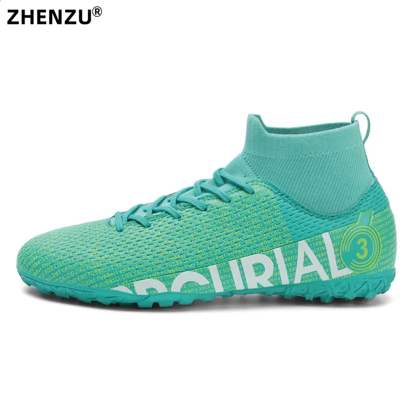 Zhenzu tamanho 3145 botas de futebol profissional dos homens crianças sapatos tênis chuteiras futsal para meninos menina 240130