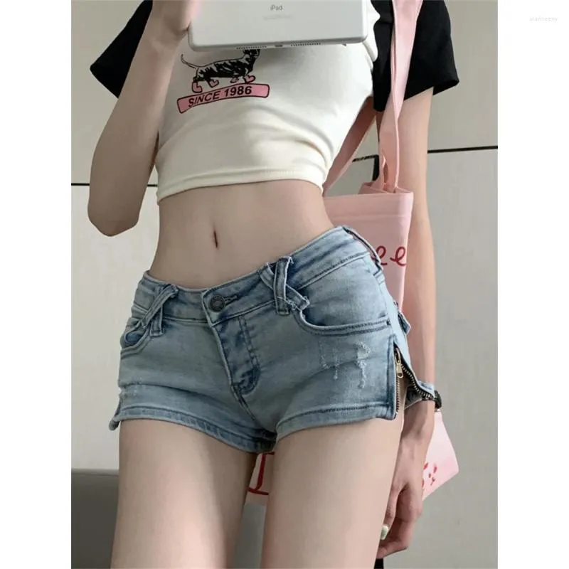 Frauenshorts 2024 Denim Sommer würzige Frauen hohe Taille Slim Sexy Casual Trendy Female Blue Short Woman Clothing