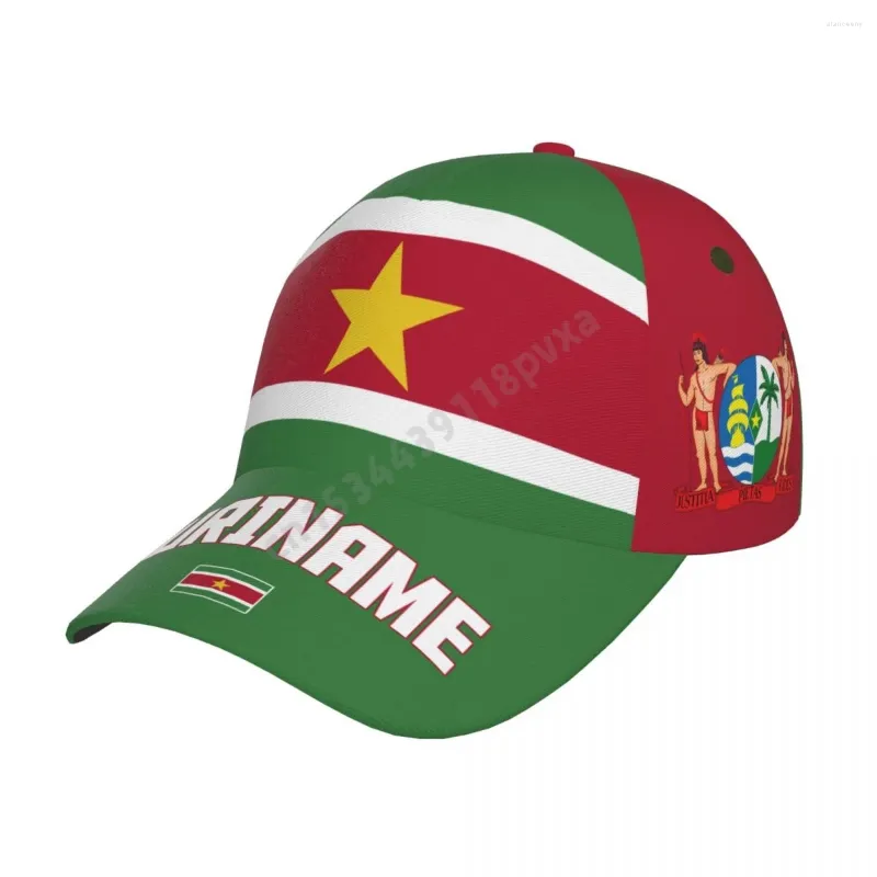 Ball Caps unisex surinam flaga Surinames dla dorosłych baseball czapka patriotyczna kapelusz dla fanów piłki nożnej mężczyźni kobiety