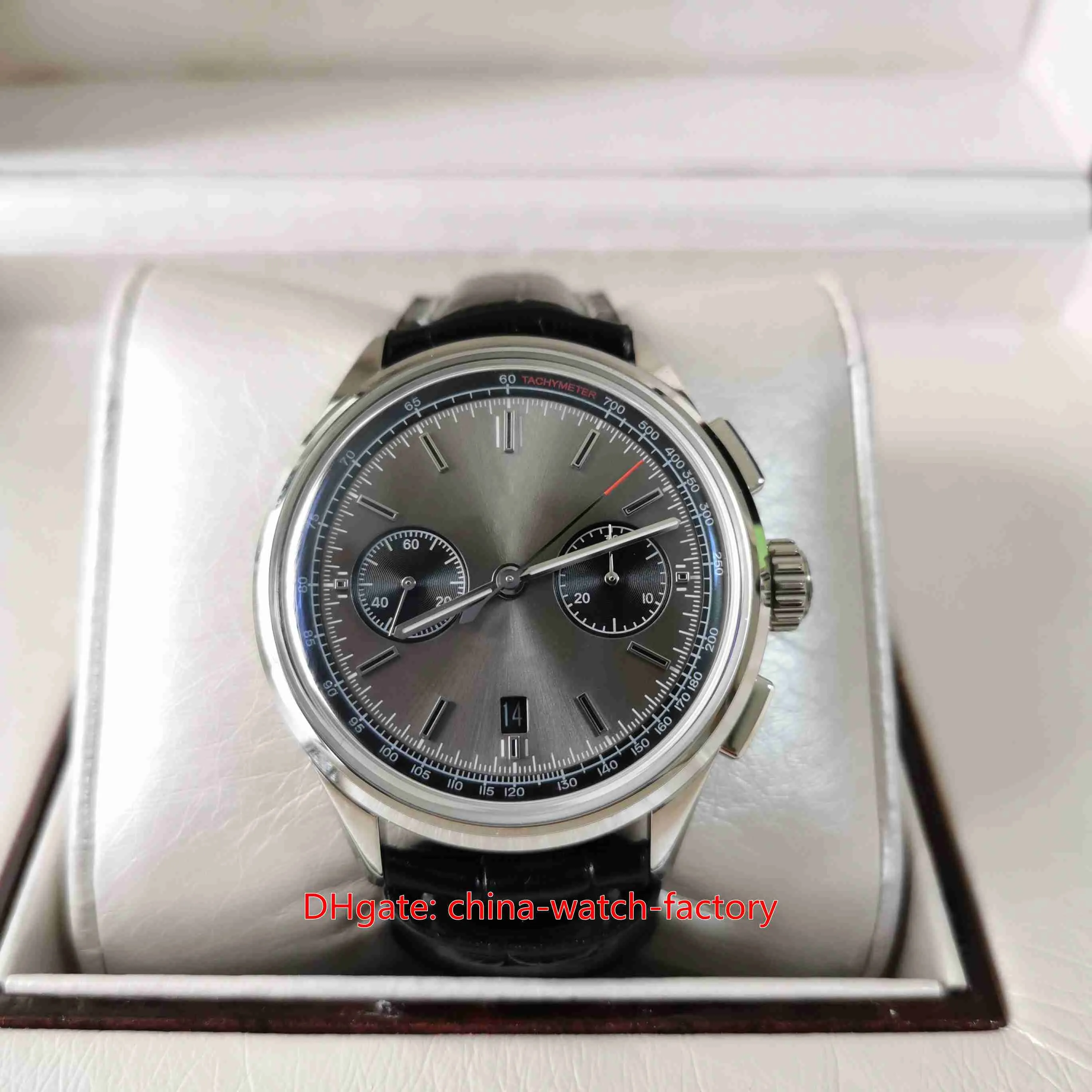 BLS Factory Mens Watch Super Quality 42mm Premier B01 Chronograph 42 Series Gray Dial Sapphire Watches Cal.10 rörelse Mekaniska automatiska mäns armbandsur