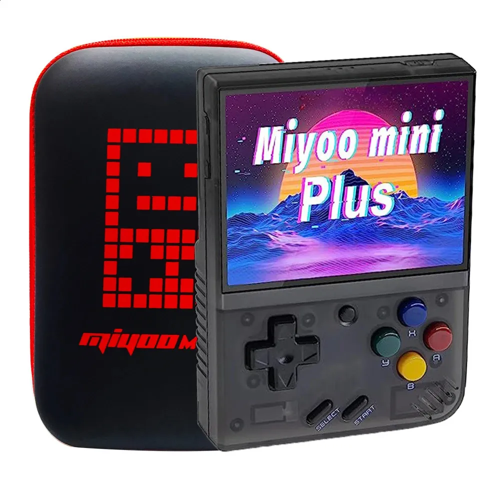 Miyoo Mini Plus Portable Retro El Oyun Konsolu 3.5 inç IPS HD Ekran Linux Sistemi Klasik Miyoo Mini V3 Plus 240131