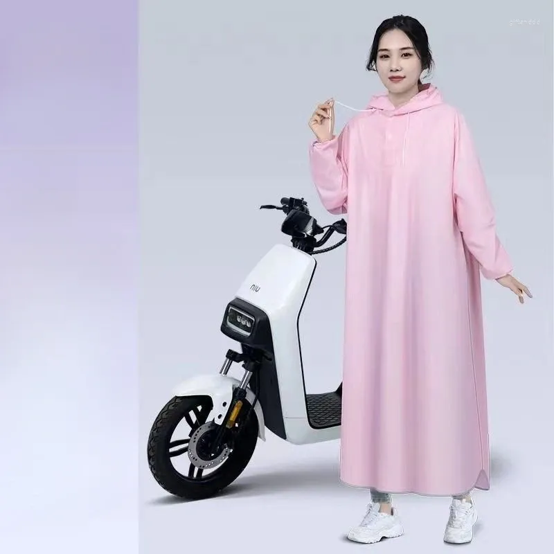 Raincoats imperméable batterie électrique moto costume femme long corps complet résistant à la pluie unique adulte poncho d'équitation