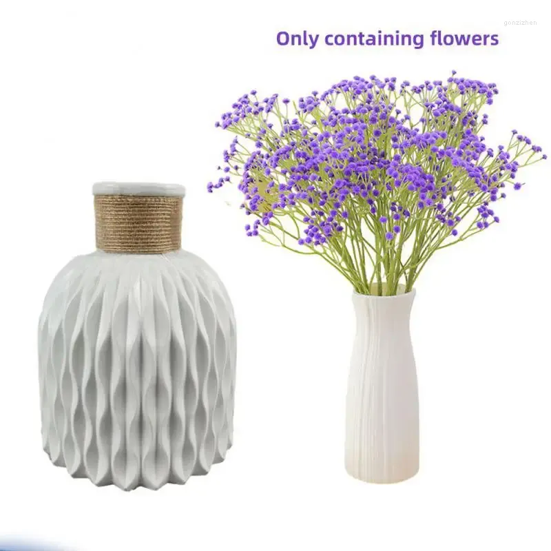 Flores decorativas gypsophila sabor artístico criatividade plástico artificial simples festivo fontes de festa vaso de flores decoração