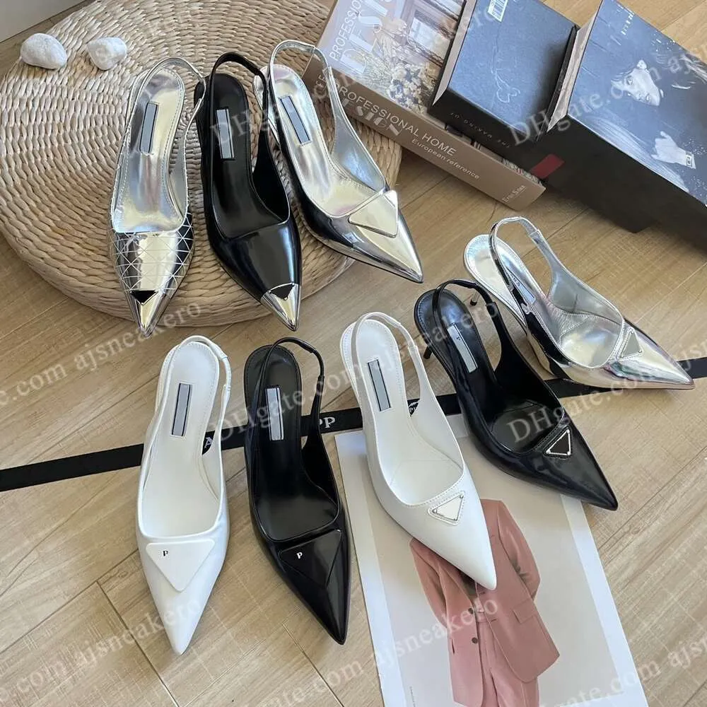 Eleganckie damskie pompki na wysokim obcasie - najwyższej jakości skórzane szczupłe buty ślubne i imprezowe w klasycznej czerni
