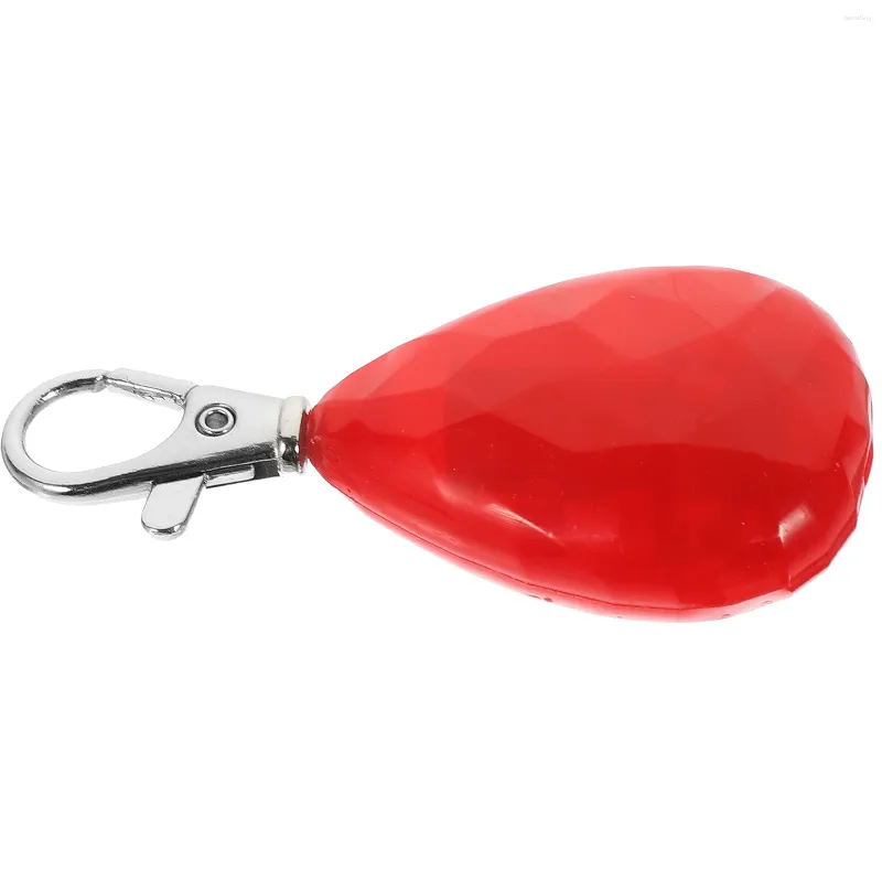 Hundkrage Camping USB -laddningsbar krage Ljus Vattentät lysande taggklämma blinkar (Röd) ABS