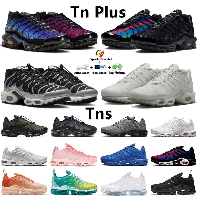 TN PLUS TNS Homens Mulheres Running Shoes Rungle Unity Chaussures 25th Anniversary Onyx Stone Triple White Black Metallic Silver Fresh Desde 1972 Treinadores esportivos