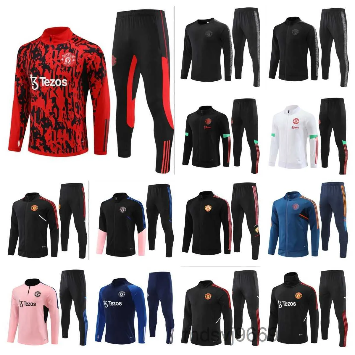 Mens Tracksuits Al Ahly SC sätter fotbollsträning kostymer ADT Vinter fotbollsspårssats Kits Sports FL Zipper Jackets och Otany Vhby