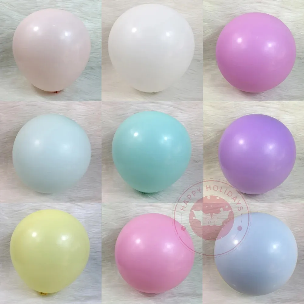 Ballons Macaron 10 pouces 2,2 g 12 pouces 2,8 g couleur bonbon décoration de fête d'anniversaire décor de mariage ballon macaron en gros 240130