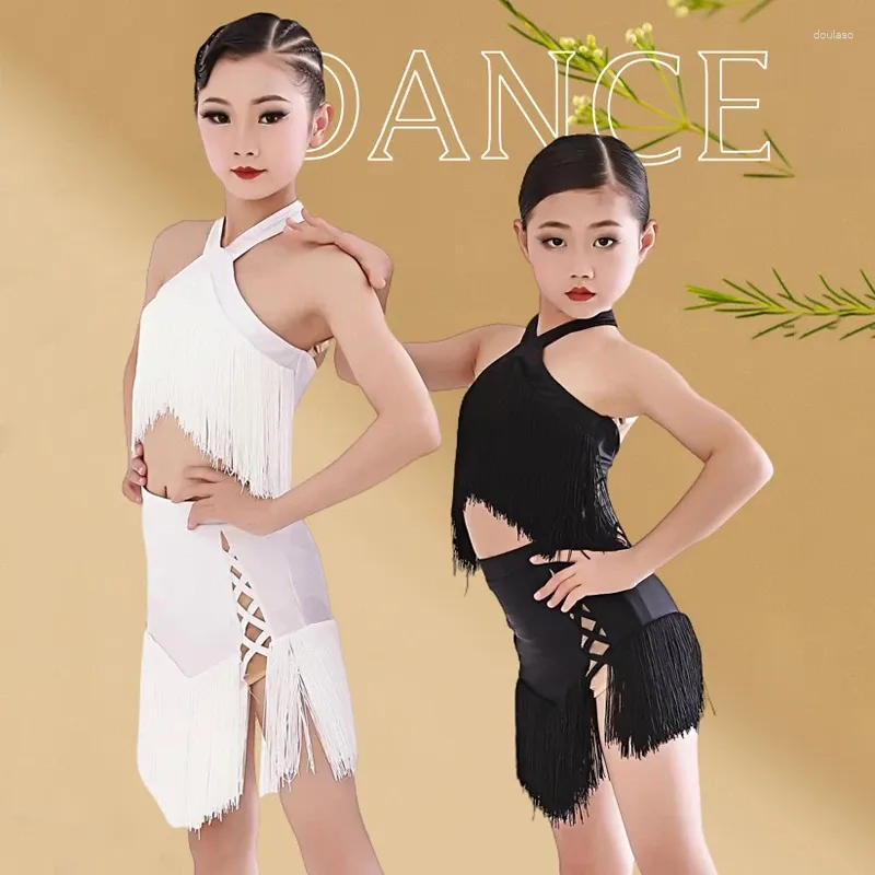 مرحلة ارتداء الفتيات اللاتينية فستان الرقص الكامل من مسابقة التنورة أعلى زي تشاتشا سامبا تانغو رقصة SL8427