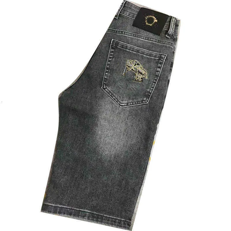 Jeans pour hommes Designer Medusa brodé Jeans de mode hommes été mince short ample marque à la mode imprimé pantalon décontracté 5 points 12M9