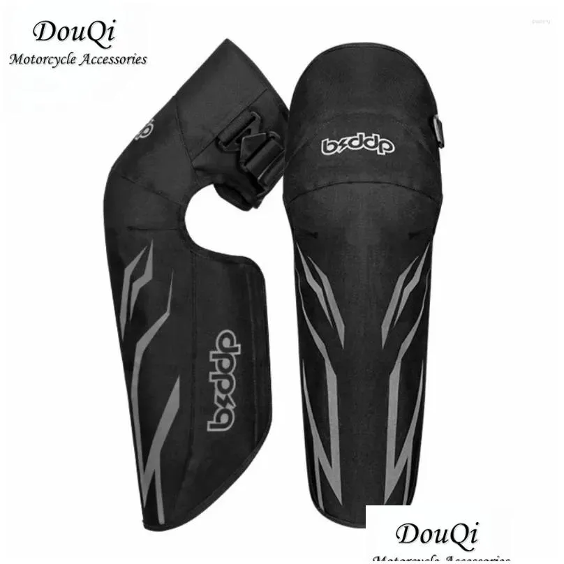 Armure de moto genouillères d'hiver épaissie chaude coupe-vent imperméable équitation anti-chute -absorbant équipement de protection de vélo de moto Drop Deliv Otkm7